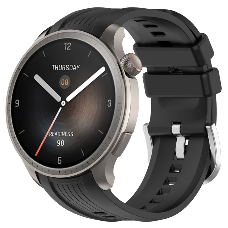 Для сменного ремешка Huami Amazfit Balance (A2286) Watch Band, силиконовый, черного цвета