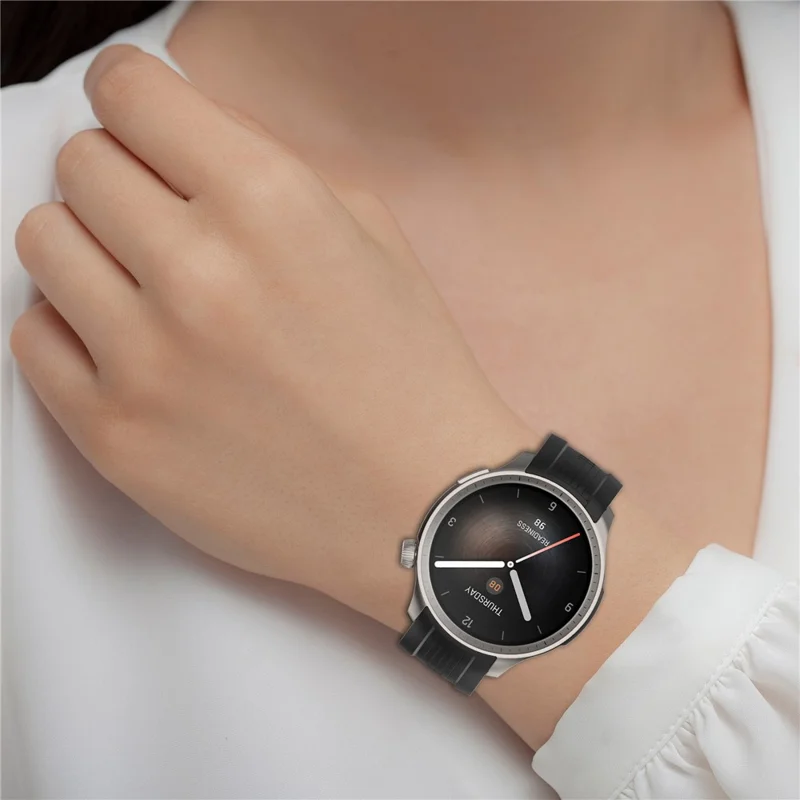 Для сменного ремешка Huami Amazfit Balance (A2286) Watch Band, силиконовый, черного цвета