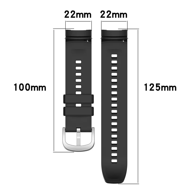 Для сменного ремешка Huami Amazfit Balance (A2286) Watch Band, силиконовый, черного цвета