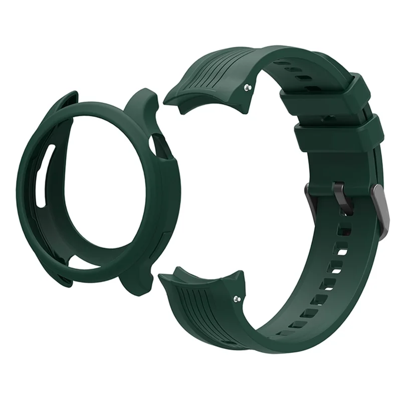 Per Huami Amazfit Balance (A2286) Cinturino in Silicone Orologio da Polso con Copertura Telaio - Verde Nerastro