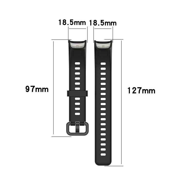 Para Huawei Watch Band 4 (ADS-B29) Correa de recambio Ajustable Correa de silicona - Blanca