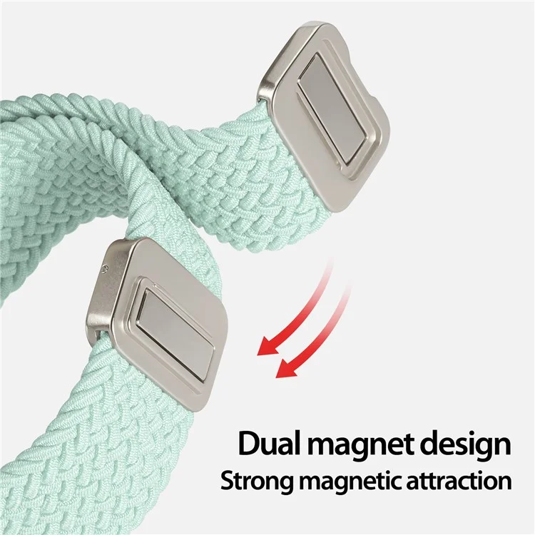 Pulseira de Relógio DUX DUCIS para Apple Watch Series 10 42mm / 9 8 7 41mm / SE (2023) SE (2022) SE 6 5 4 40mm / 3 2 1 38mm - Nylon Mint Suave