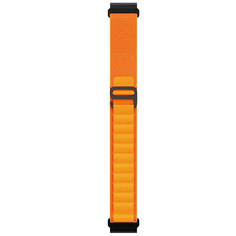 For Garmin Fenix 7X / 7X Solar / Tactix 7 Pro Nylon Watch Band Adjustable 26mm Quick Release Wrist Strap - Orange