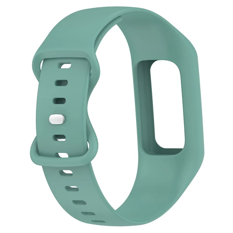 For Fitbit Charge 6 / 5 / 4 / 3 Watch Strap Integrate Silicone Watch Band with Case Cover - Green