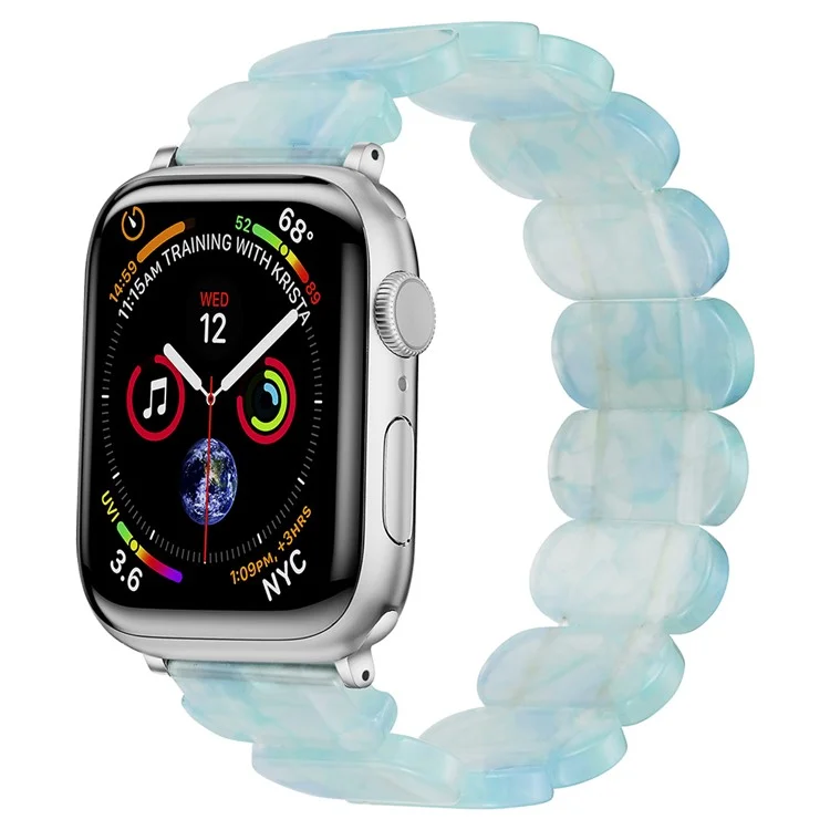 Watch Strap for Apple Watch Series 10 42mm / 9 8 7 41mm / SE (2023) SE (2022) SE 6 5 4 40mm / 3 2 1 38mm Elastic Band Bracelet - Green