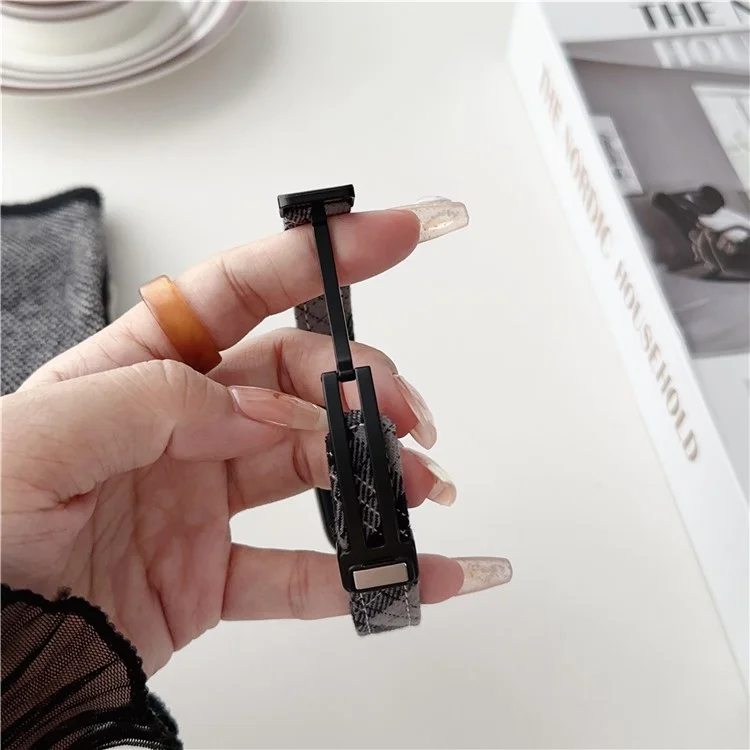For Xiaomi Smart Band 9 NFC / 9 / 8 NFC / 8 Smartwatch Strap Adjustable Canvas Watch Band - Black