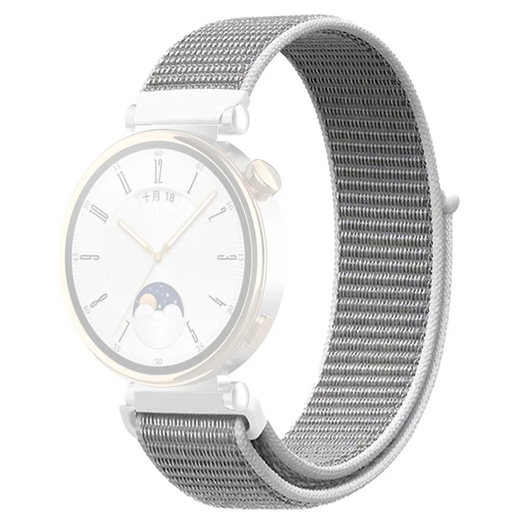 Ремешок для Huawei Watch GT 4 41 мм / Garmin Venu 3S 18 мм, нейлоновый петлевой регулируемый, цвет "Ракушка"