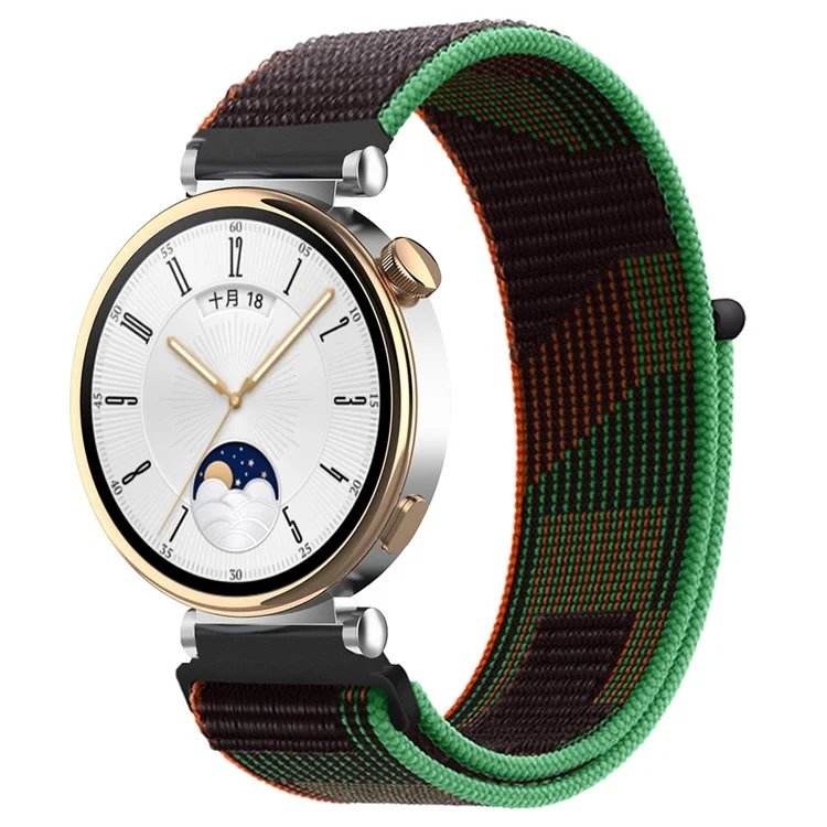 Для Huawei Watch GT 4 41мм / Garmin Venu 3S Ремешок для часов 18мм Нейлоновая петля Регулируемый ремешок на запястье - Мозаика