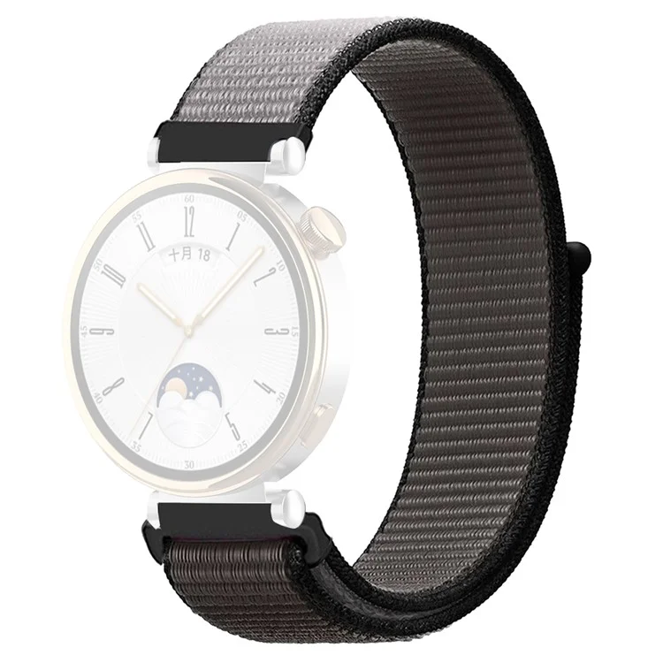 Для Huawei Watch GT 4 41 мм / Garmin Venu 3S Ремешок для часов 18 мм, нейлон, регулируемый, серый