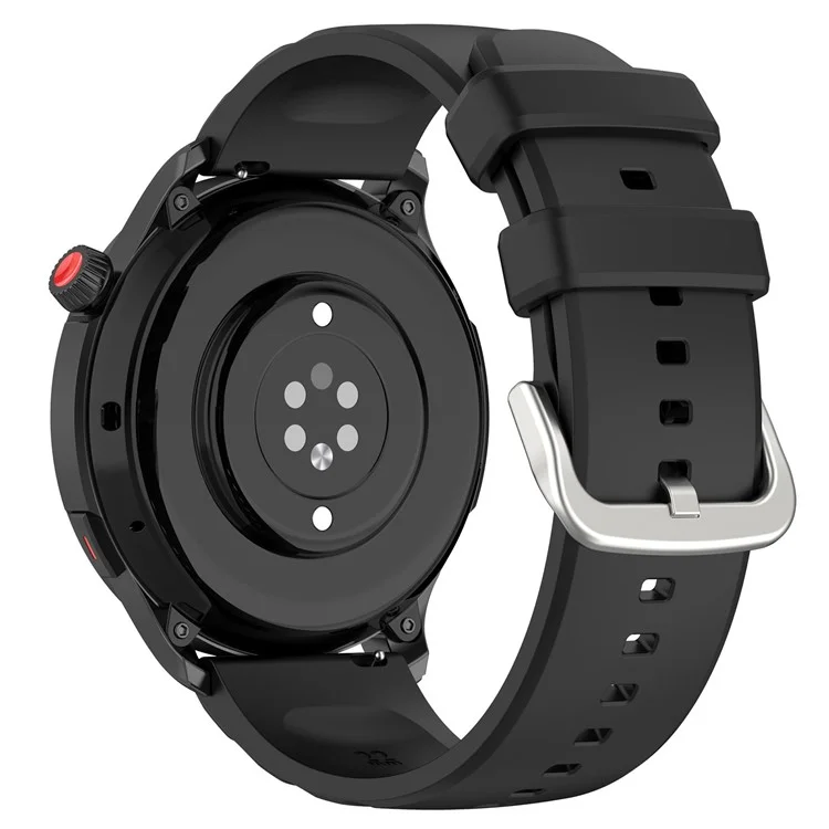 Per Huami Amazftit GTR 4 Watch Strap 22mm Cinturino in Silicone per Orologi Sostituzione - Nero