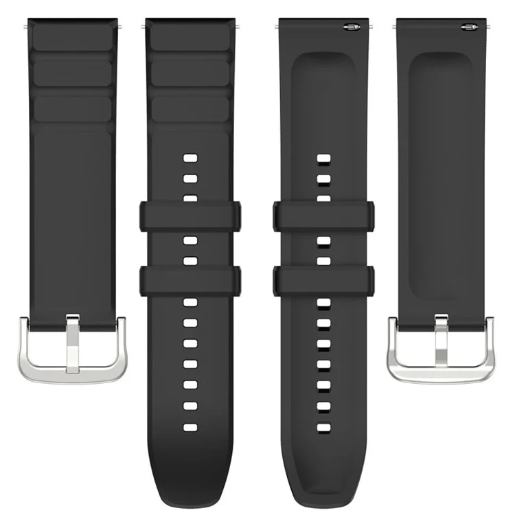 Per Huami Amazftit GTR 4 Watch Strap 22mm Cinturino in Silicone per Orologi Sostituzione - Nero