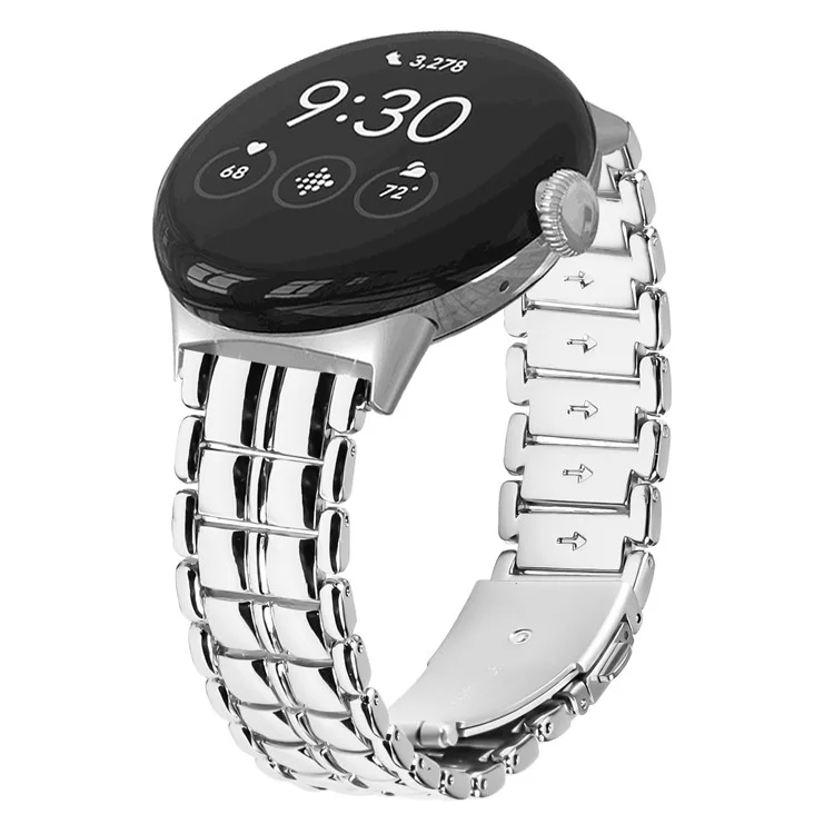 Für Google Pixel Watch 3 41mm / Watch 2 / Pixel Watch Alloy Armband als Ersatz - Silber