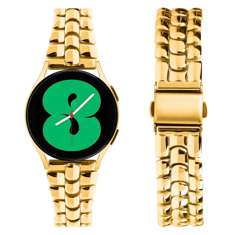 Para Huami Amazfit Youth Edition 20mm Replacement Strap Aço Inoxidável Mulheres Watch Band - Ouro