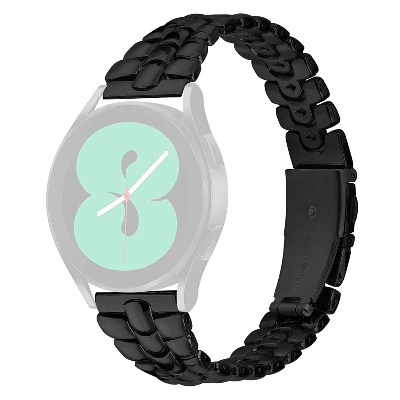 For Garmin Vivomove3 / GarminMove 3 Stainless Steel Strap 20mm Replace Watch Band - Black