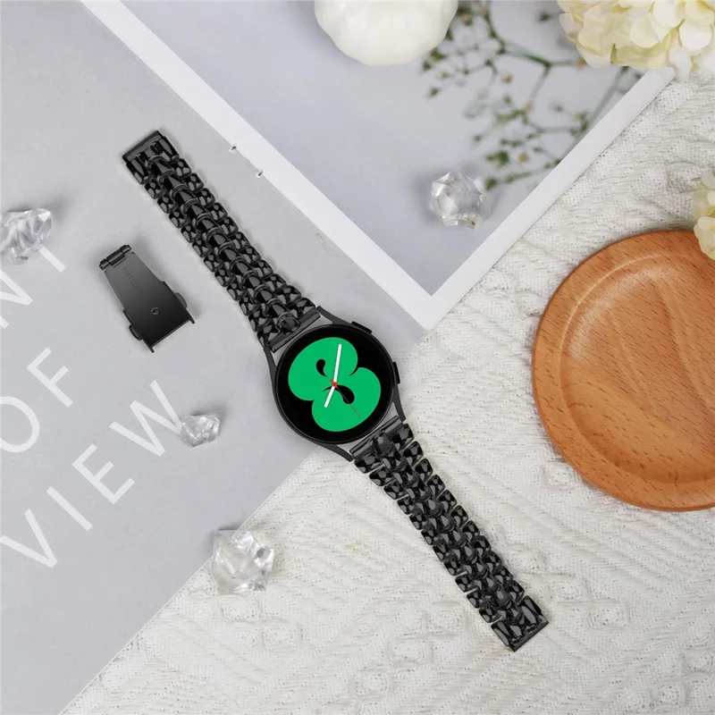 For Garmin Vivomove3 / GarminMove 3 Stainless Steel Strap 20mm Replace Watch Band - Black