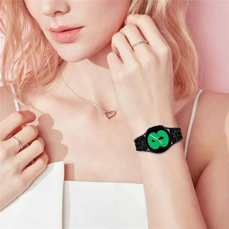 For Garmin Vivomove3 / GarminMove 3 Stainless Steel Strap 20mm Replace Watch Band - Black