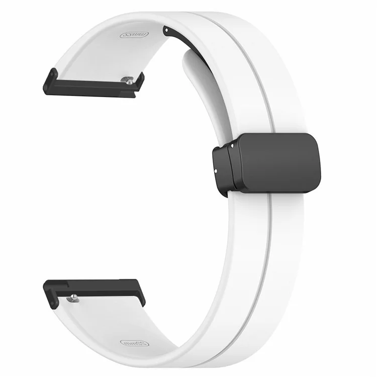 For Suunto Spartan Sport Wrist HR Baro / Suunto 7 Strap 24mm Silicone Watch Band (Thick Spring Bar) - White