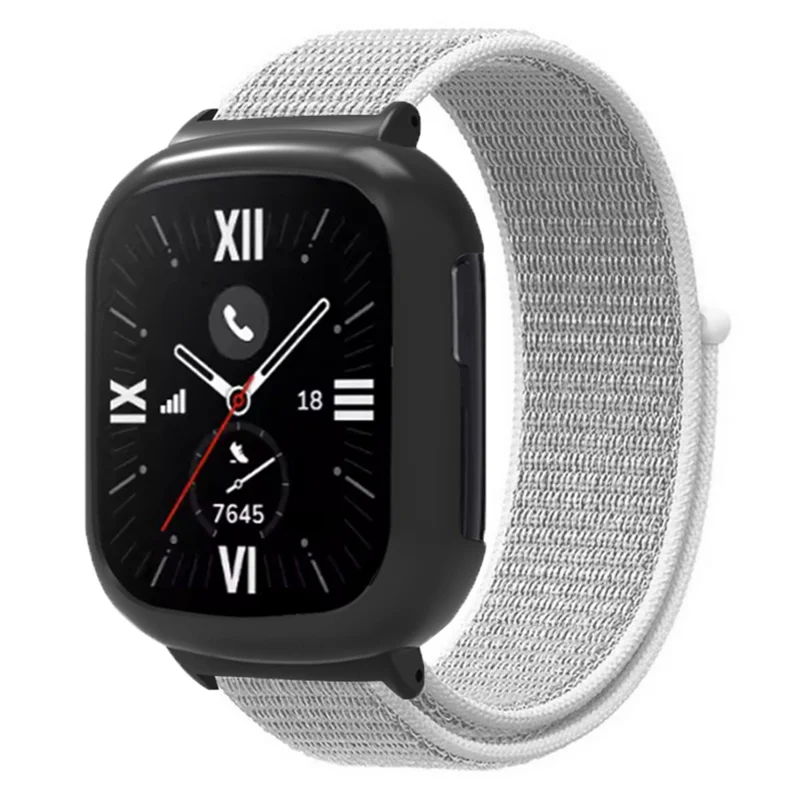 For Honor Watch 4 Strap Adjustable Nylon Sport Watch Bands with Watch Case - Seashell