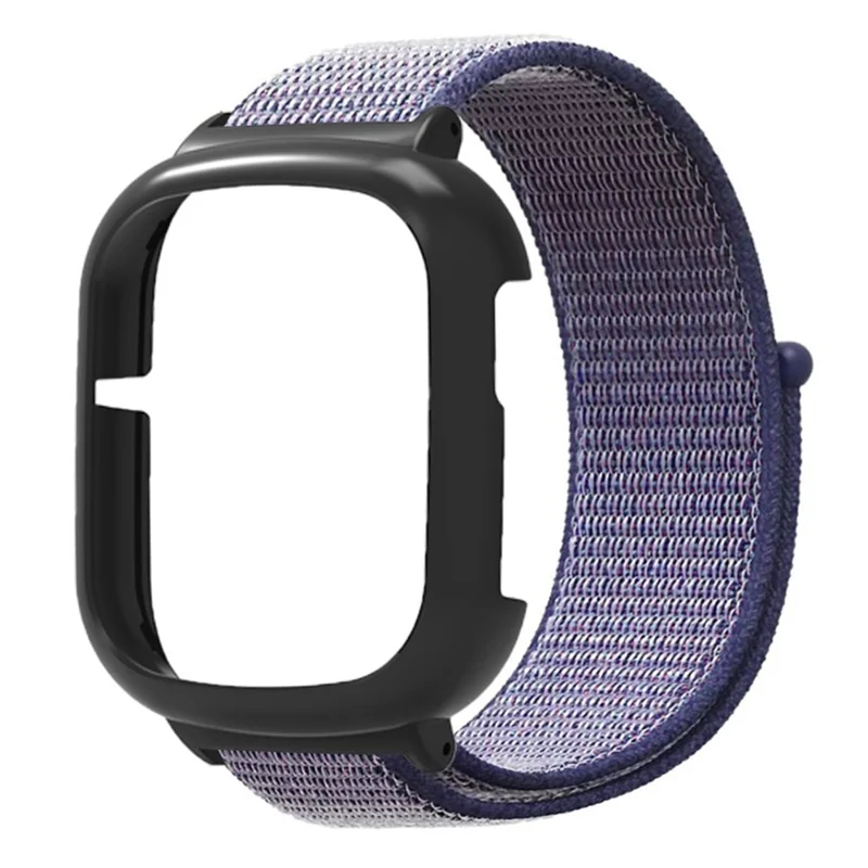 For Honor Watch 4 Cinta Ajustável Nylon Sport Watch Bands com Caixa de Relógio - Azul Meia-Noite