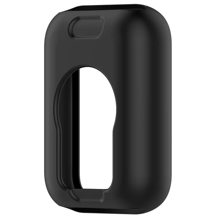 Für Xiaomi Smart Band 8 Pro Uhrenarmband Silikon Anti-Scratch-Riemen mit Gehäuse - Schwarz