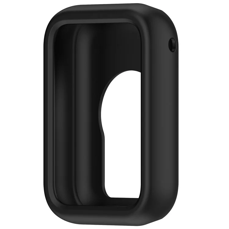 Für Xiaomi Smart Band 8 Pro Uhrenarmband Silikon Anti-Scratch-Riemen mit Gehäuse - Schwarz