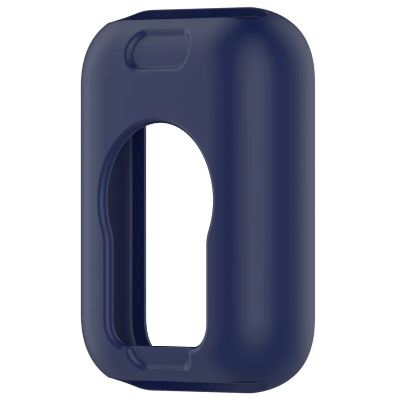 For Xiaomi Smart Band 8 Pro Watch Band Silicone Anti-scratch Strap with Case - Navy Blue