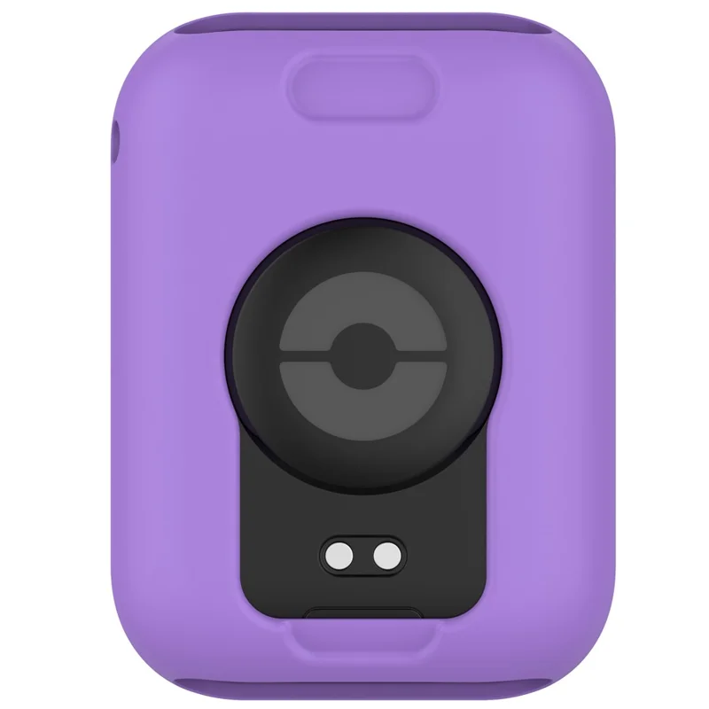 For Xiaomi Smart Band 8 Pro Watch Band Silicone Anti-scratch Strap with Case - Purple