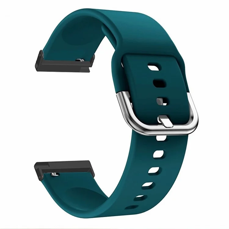 Para Suunto Spartan Sport Wrist HR Baro / Suunto 7 Banda de reloj de 24 mm Correa de silicona ajustable - Azul oscuro