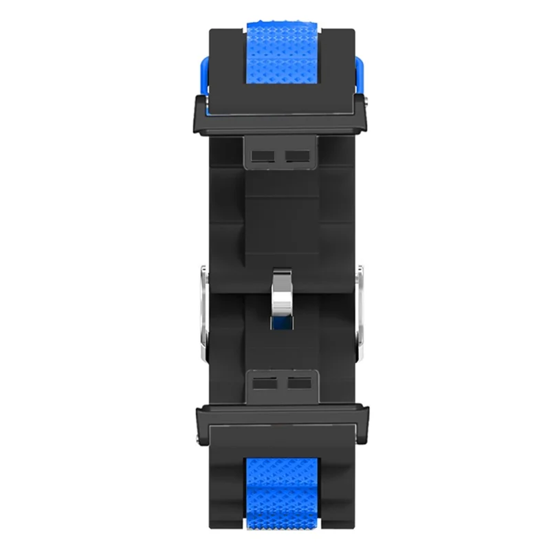For Huawei Watch Fit / Watch Fit Special Edition Watch Band Dual Color Wave Design Silicone Strap - Black+Blue