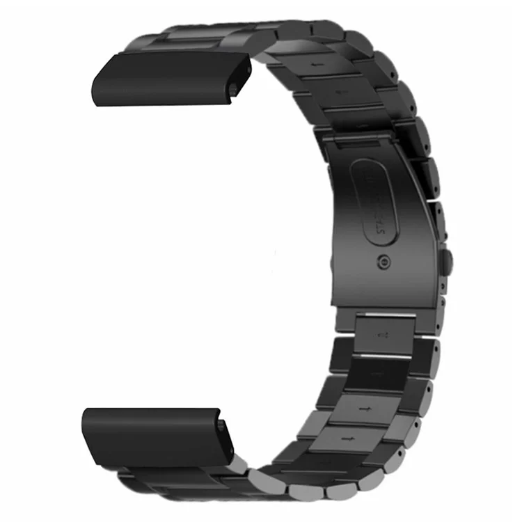 For Coros Vertix 2 / Garmin Fenix 7X / 6X / 5X Stainless Steel Watch Band Strap with 26mm PC Connector - Black