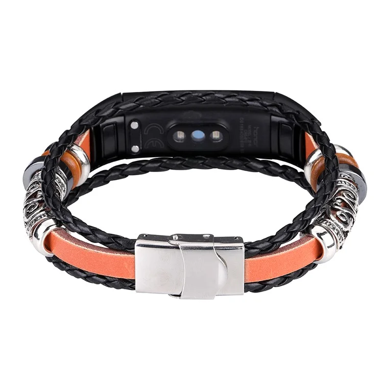 For Honor Band 4 / Band 5 Armbanduhr-Band DIY Vintage Ersatzarmband - Braun