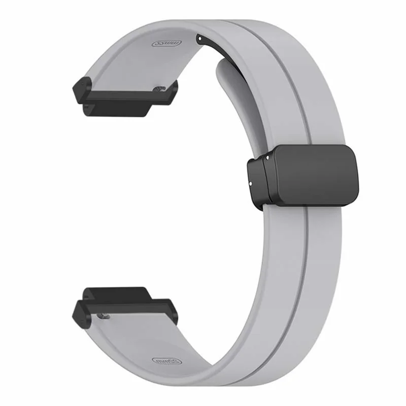 Para Garmin Forerunner 220 / 230 / 235 / 735XT / 620 / 630 Correa de Reloj con Hebilla Magnética de Silicona - Gris