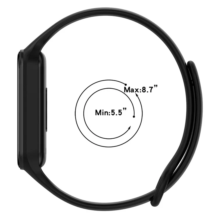 Para Xiaomi Smart Band 8 Active / Redmi Band 2 Silicone Watch Band Replacement Wrist Strap with Watch Case - Púrpura