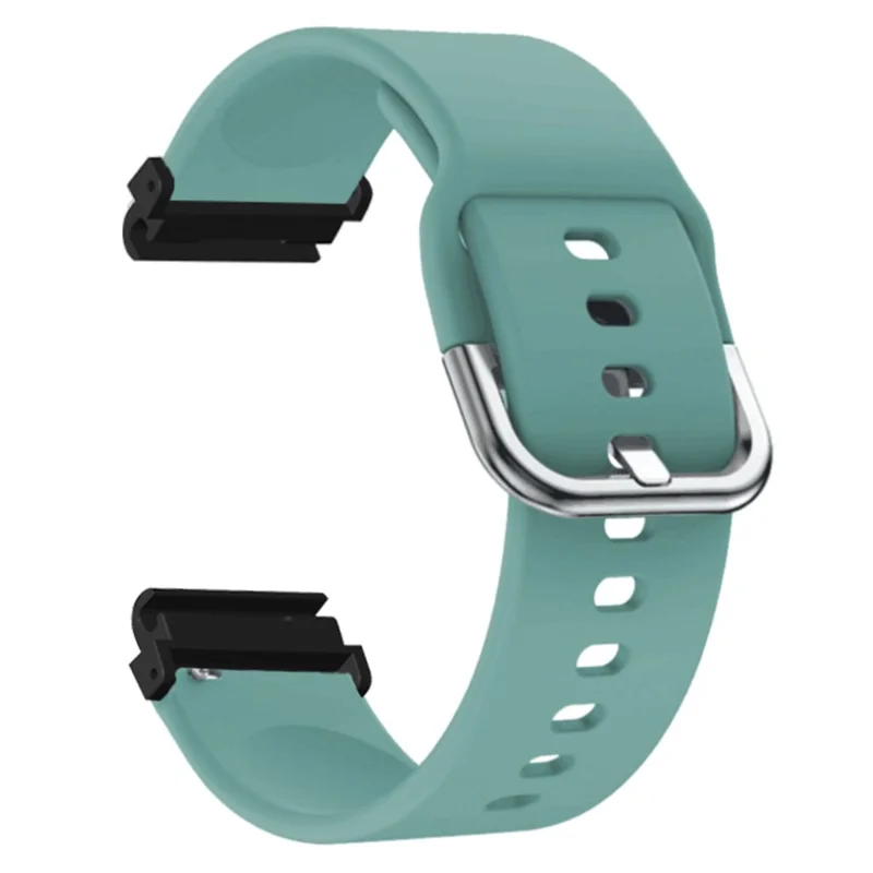 For Garmin Fenix 7S / 6S / 5S Watch Strap Silicone Breathable Replacement Bands with 20mm PC Connector - Light Green