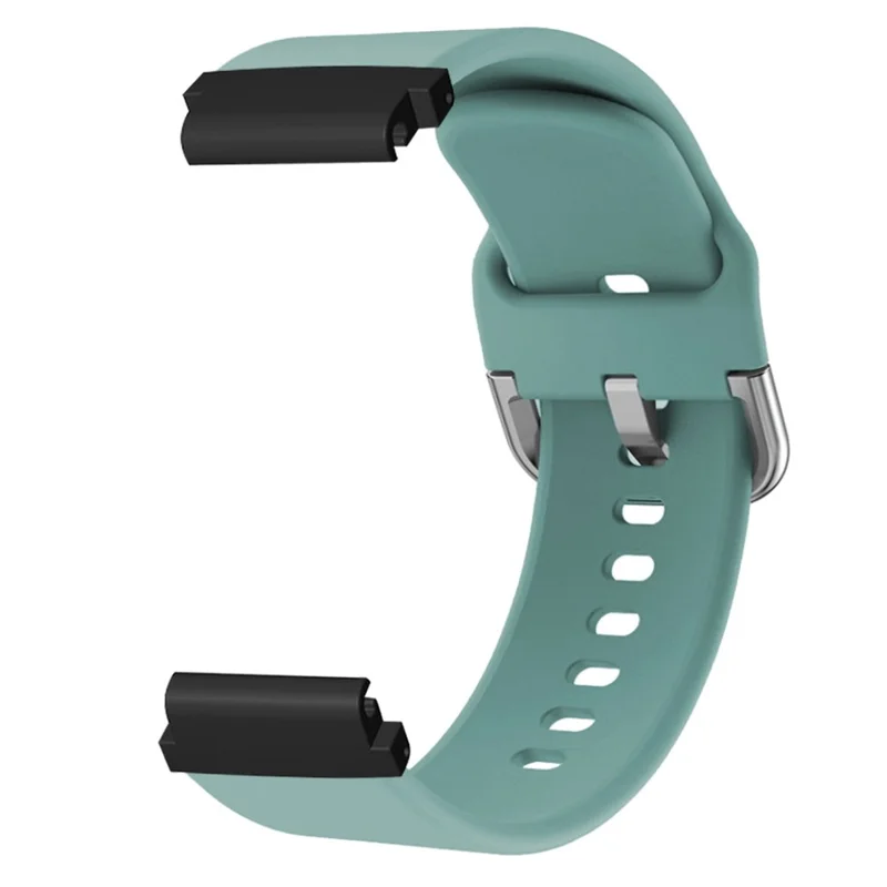 For Garmin Fenix 7S / 6S / 5S Watch Strap Silicone Breathable Replacement Bands with 20mm PC Connector - Light Green