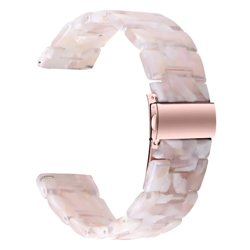 For Garmin Vivoactive 4 Replacement Watch Strap 22mm Waterproof Resin Watch Band - Pink Flower