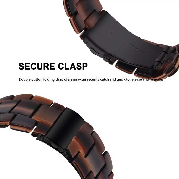 Per Huawei Watch 4 Pro / Watch GT 3 / 2 46mm Cinturino in resina da 22 mm Cinturino da orologio Waterproof Quick Release - Cioccolato