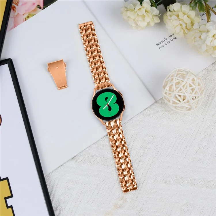 Для Huami Amazfit Cheetah Pro 20 мм сетчатый стальной ремешок для часов - розовое золото