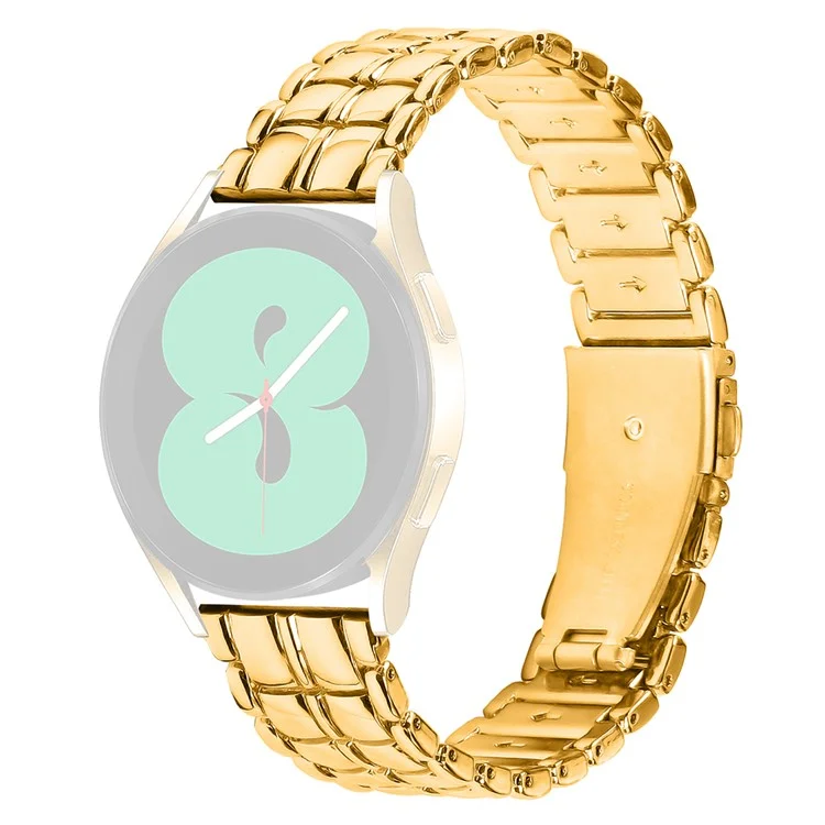 Replacement Strap for Garmin Vivomove  /  Vivomove HR 20mm Grid Texture Stainless Steel Watch Band - Gold
