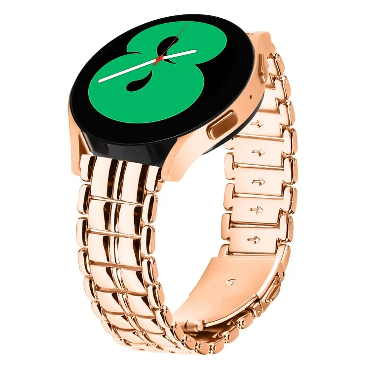 Correa de repuesto para Garmin Vivomove / Vivomove HR 20 mm Correa de reloj de acero inoxidable con textura de rejilla - Oro rosa