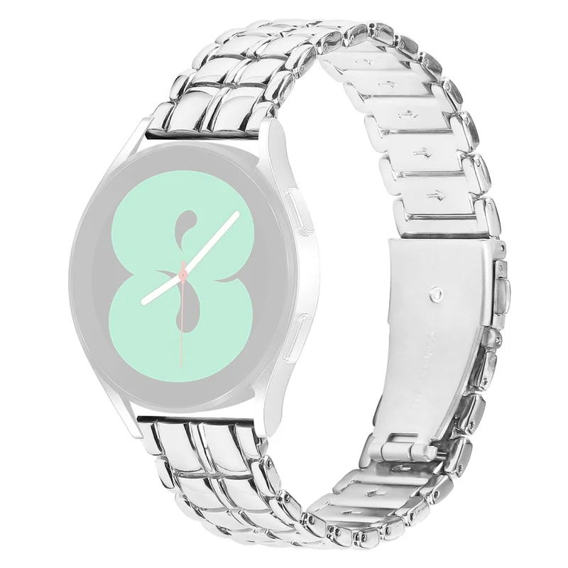 Replacement Strap for Garmin Vivomove  /  Vivomove HR 20mm Grid Texture Stainless Steel Watch Band - Silver