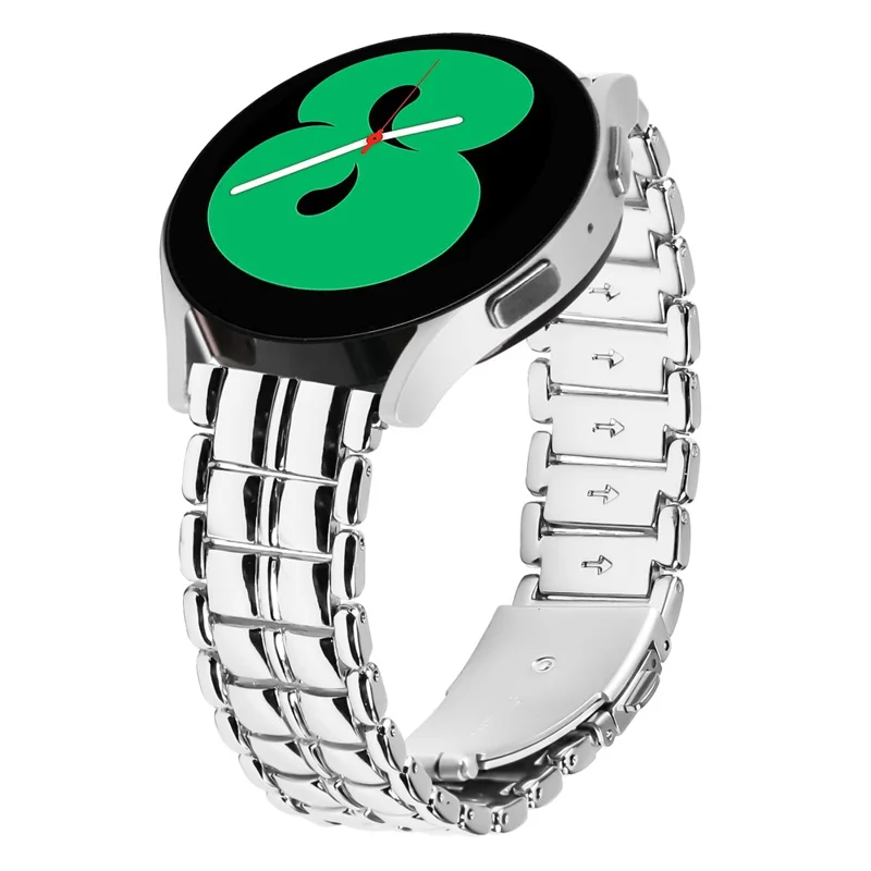 Replacement Strap for Garmin Vivomove  /  Vivomove HR 20mm Grid Texture Stainless Steel Watch Band - Silver