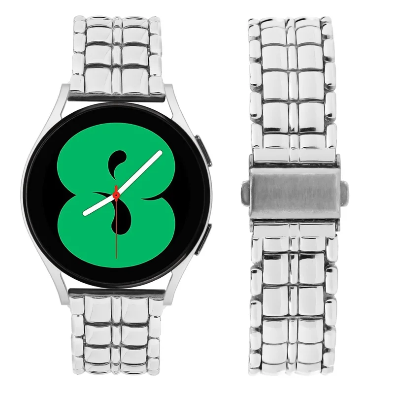 Replacement Strap for Garmin Vivomove  /  Vivomove HR 20mm Grid Texture Stainless Steel Watch Band - Silver