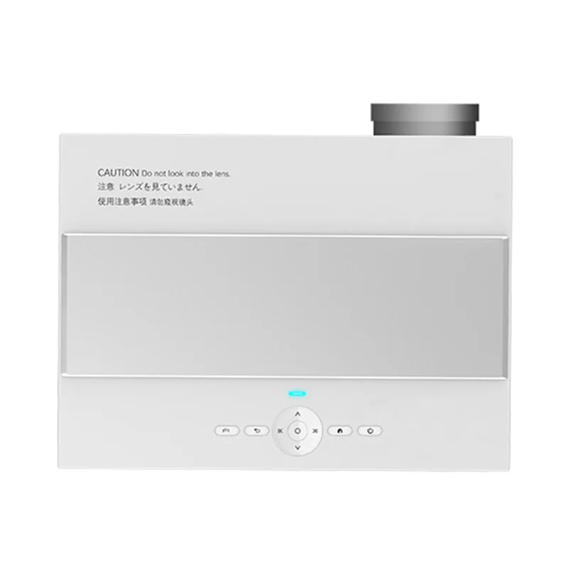 E600S LED Projector Home Theater Full HD 1080P Projector Built-In Hi-Fi Speaker (Sync Screen Edition) - US Plug