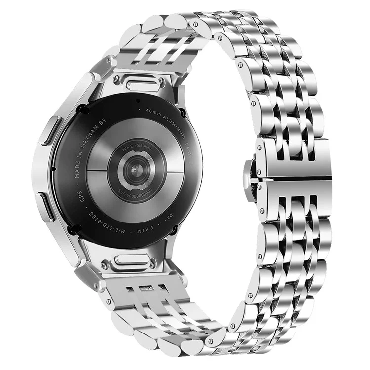 Für Samsung Galaxy Watch6 / Watch6 Classic Edelstahlarmband Smartwatch-Armband - Silber