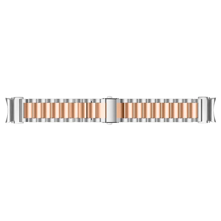 For Samsung Galaxy Watch 5 / 5 Pro / Watch FE 40mm / Watch4 / Watch4 Classic 46mm Stainless Steel Strap Connector Watch Band - Silver / Rose Gold