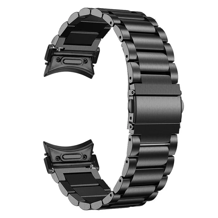 Per Samsung Galaxy Watch6 / Watch6 Classic Acciaio Inossidabile Cinturino Orologio a Rilascio Rapido Connettore Cinturino in Metallo, Nero