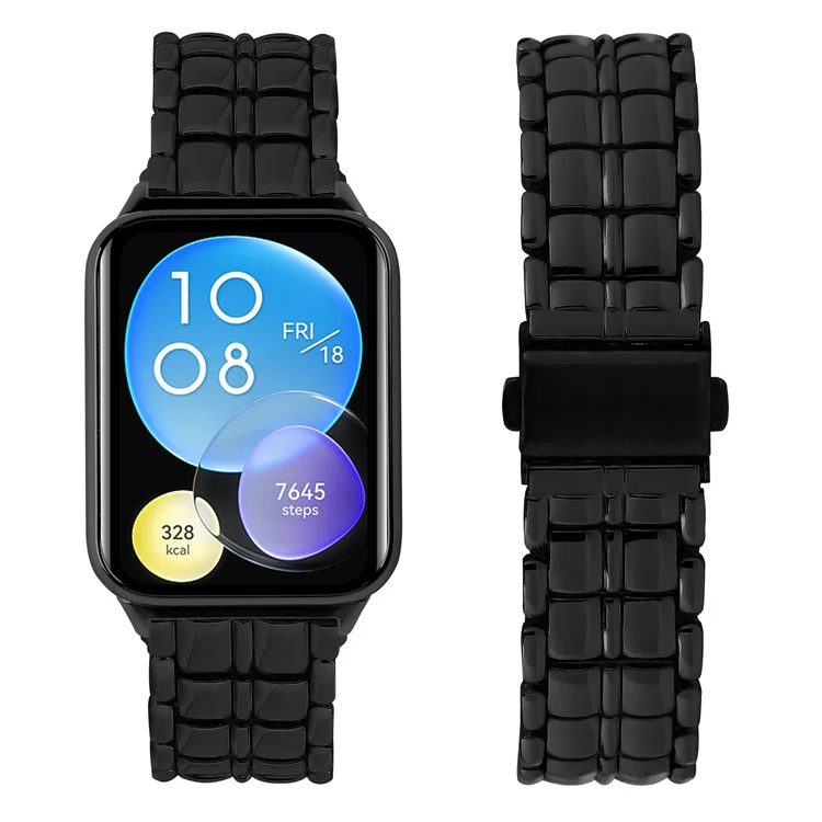 For Xiaomi Smart Band 8 Pro Metal Wrist Band Replacement Smart Watch Strap - Black