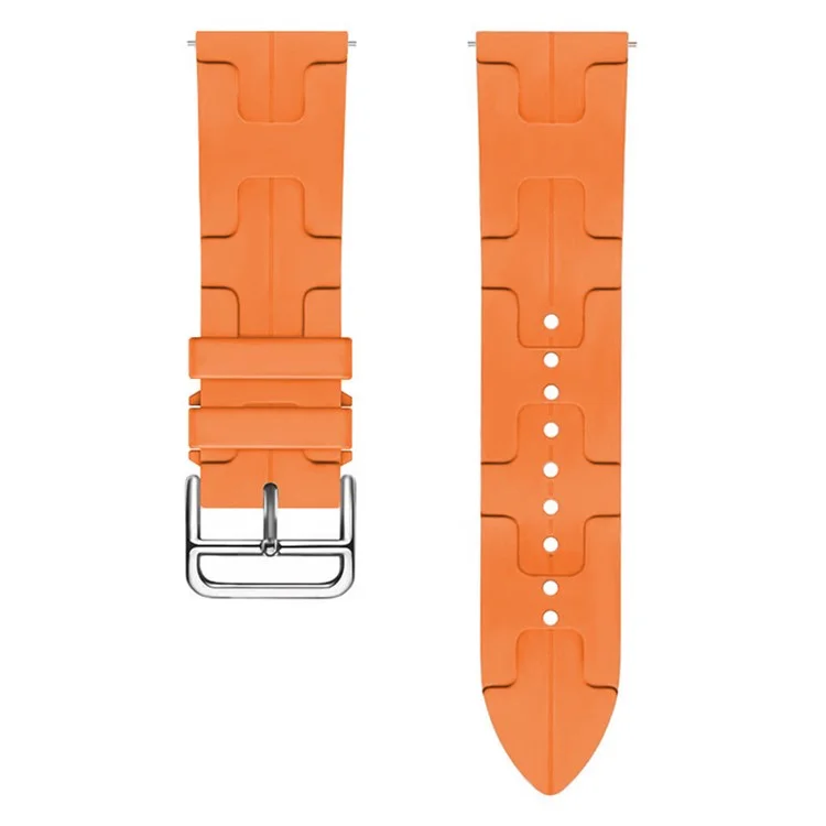 Für Huawei Watch gt 4 / GT 3 / GT 2 46 mm Wasserdichtes Riemen 22mm Flüssigkeit Silikon Uhrenband - Orange