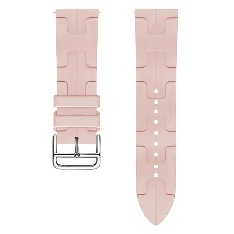 For Huawei Watch GT 4 / GT 3 / GT 2 46mm Waterproof Strap 22mm Liquid Silicone Watch Band - Pink